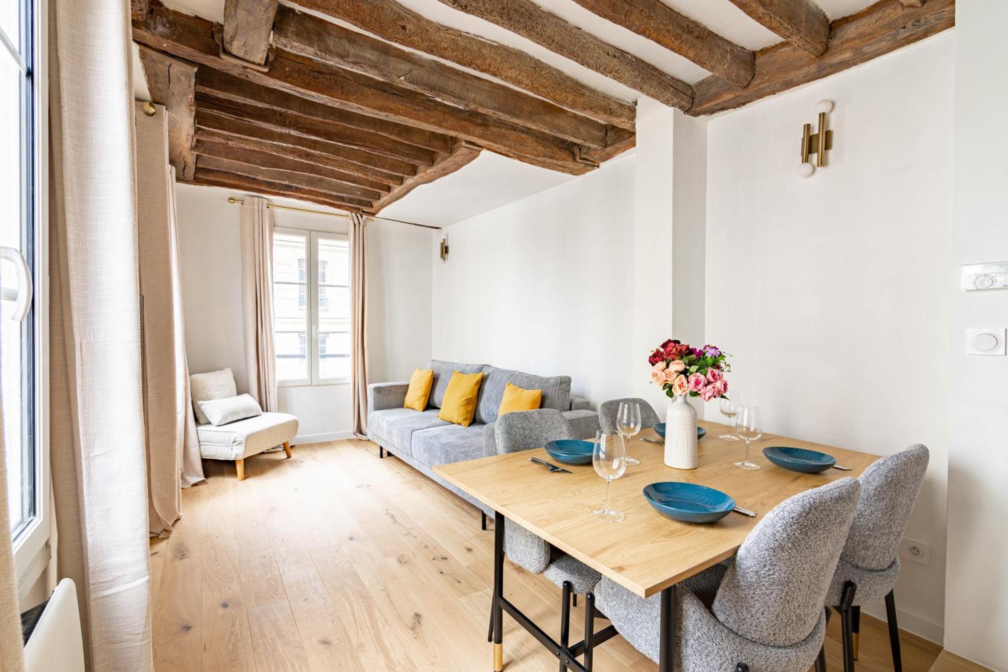 Appartement Quartier Fontaine Chatelet Les Halles Free Netflix باريس المظهر الخارجي الصورة