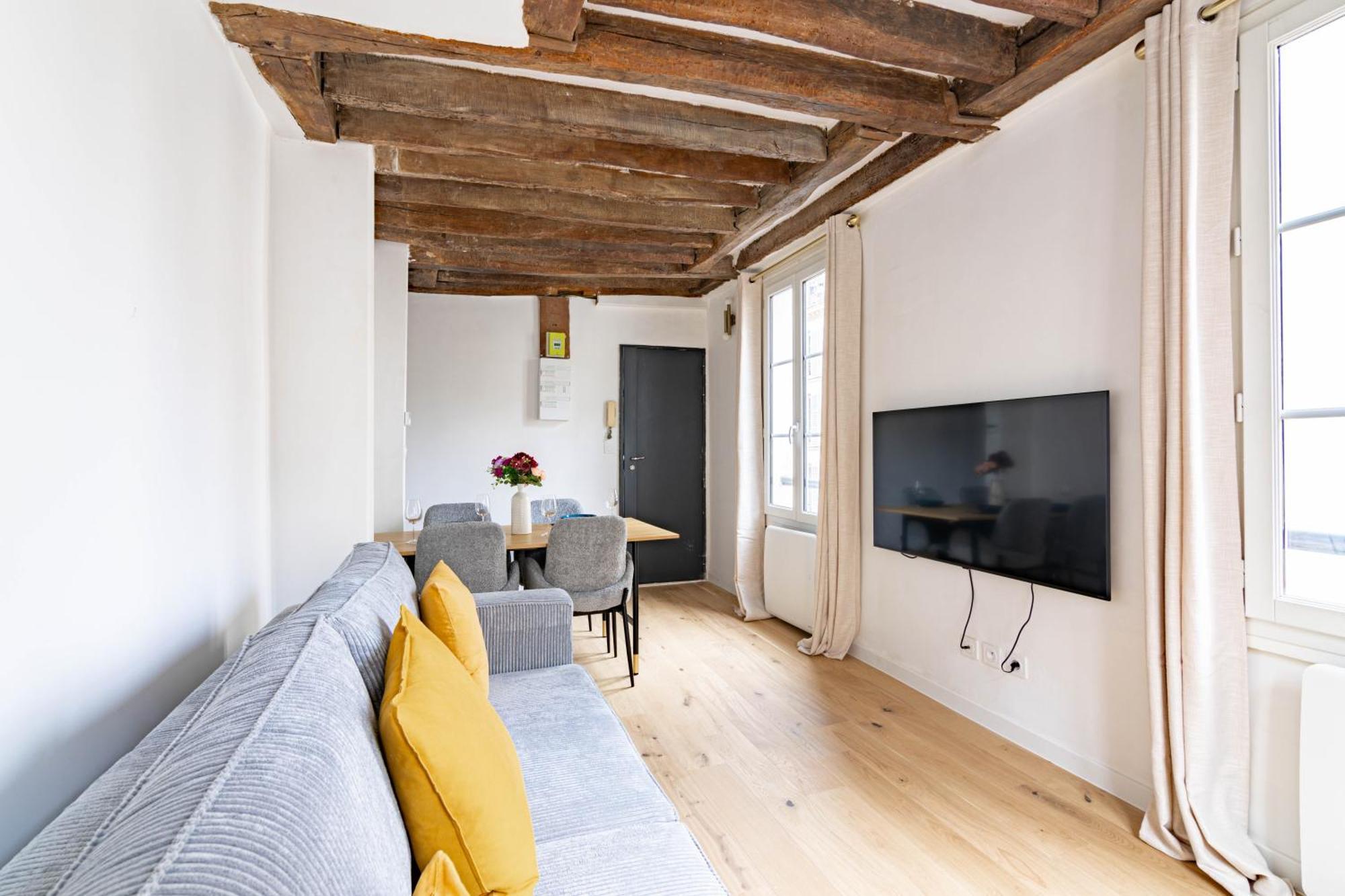 Appartement Quartier Fontaine Chatelet Les Halles Free Netflix باريس المظهر الخارجي الصورة
